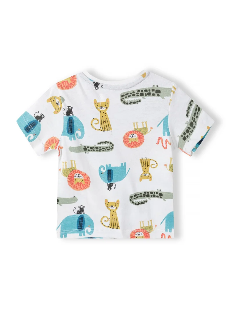 MINOTI Baby T-Shirt and Shorts Set with Animal Print