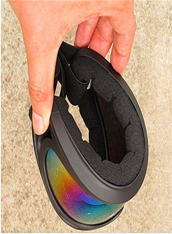 SYOSI نظارات دراجة نارية 2 قطعة - نظارات واقية للدراجات الترابية ATV موتوكروس مضادة للأشعة فوق البنفسجية قابلة للتعديل للركوب على الطرق الوعرة للرجال والنساء والأطفال والشباب والبالغين - Image 3