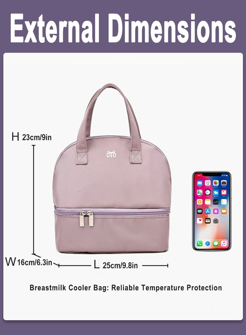 حقيبة تبريد حليب الأم - حقيبة عازلة محمولة لتخزين الحليب - حقيبة عازلة لزجاجات الرضاعة الطبيعية - Image 3