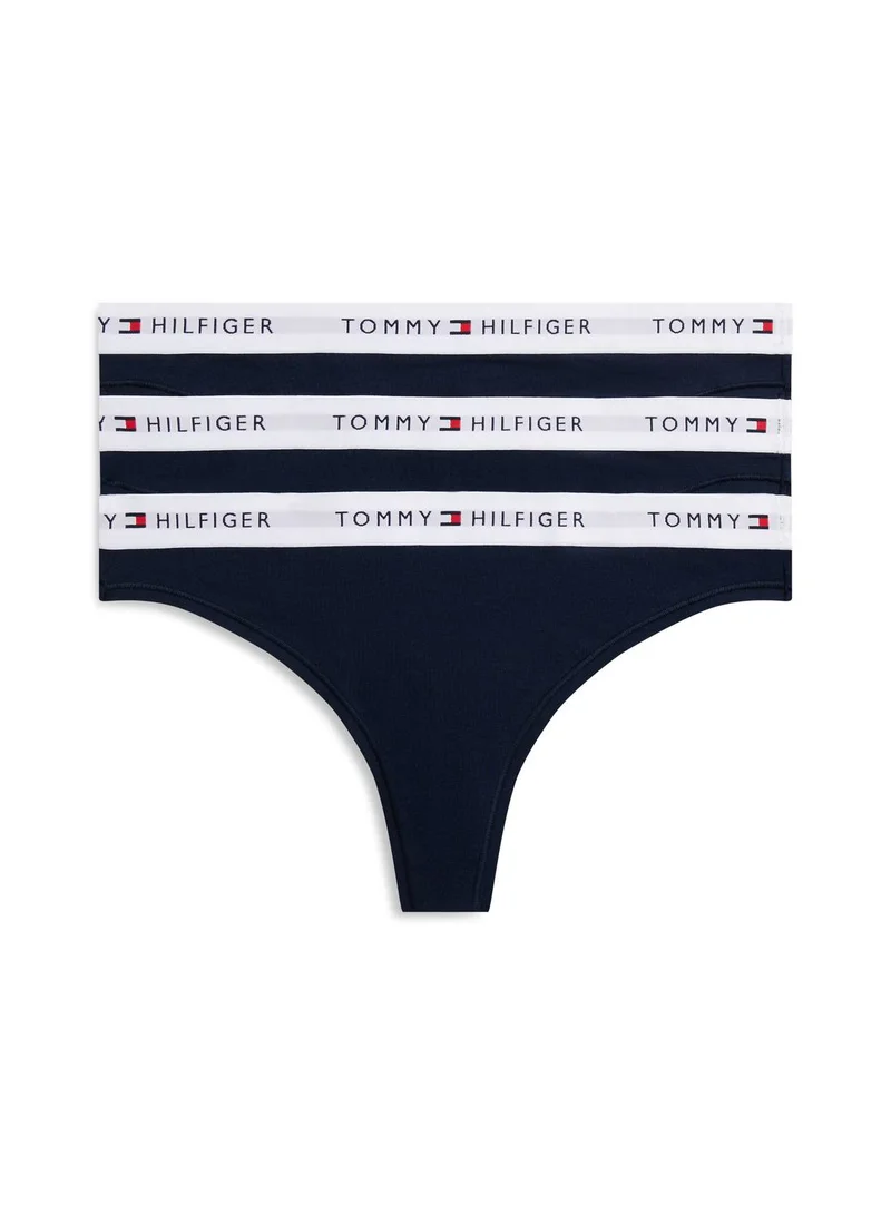 3-Pack Essential Logo Waistband Thongs