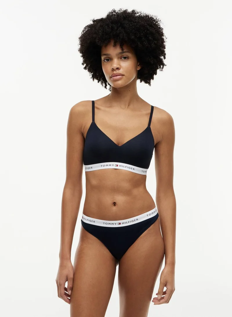 TOMMY HILFIGER D N Navy/D N Navy/D N Navy 3-Pack Essential Logo Waistband Thongs for Women | Best Price UAE