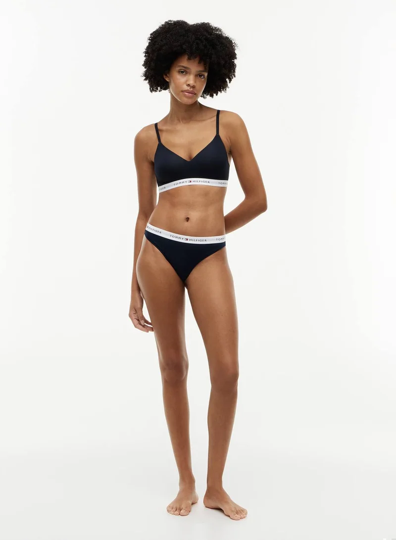 TOMMY HILFIGER D N Navy/D N Navy/D N Navy 3-Pack Essential Logo Waistband Thongs for Women | Best Price UAE