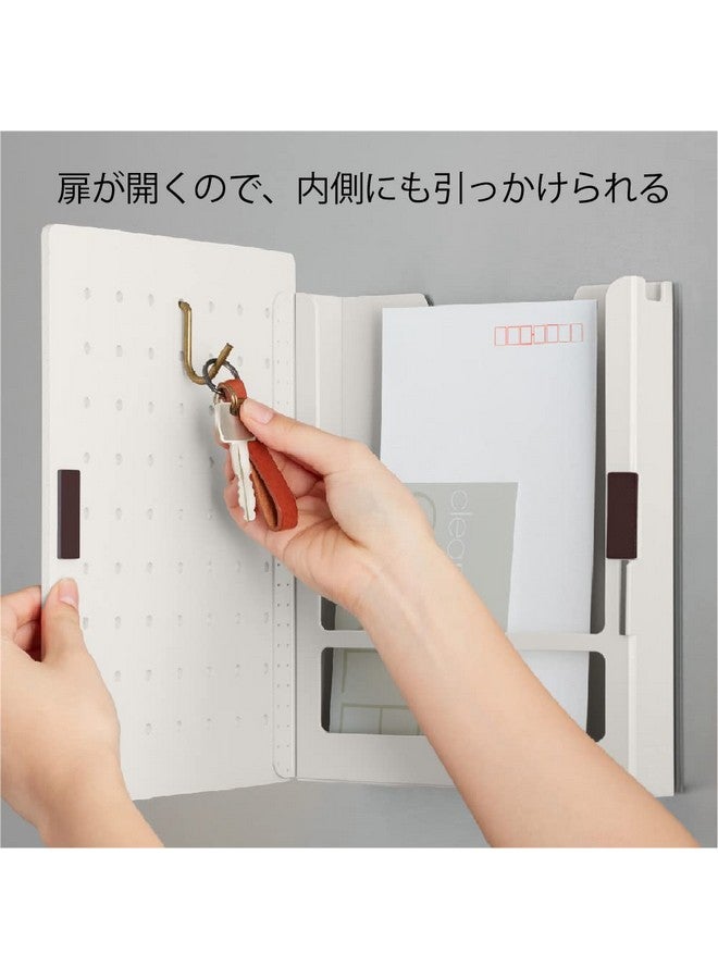 KING JIM Halpeggy Pgh150 Cre Storage Box Storage With Perforated Board Size S Gray - Image 5