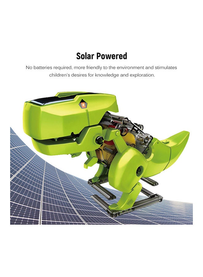 3 -In-1 Solar Robot DIY Solar Science Toy Green - Image 4