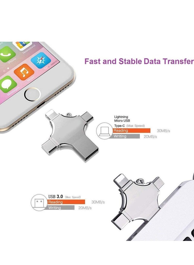 Gravity High Speed 4 In 1 Multi-function OTG USB Flash Drive Type-C Pen drive 3.0 Memory Disk For iPad Android iOS PC 64G - Image 5