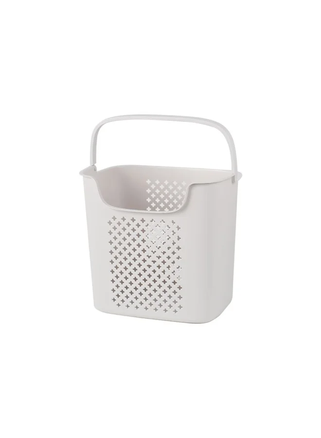 DANUBE HOME Magnus 3 Tier Laundry Cart With Basket Grey 43.5X34.5X106.5Cm