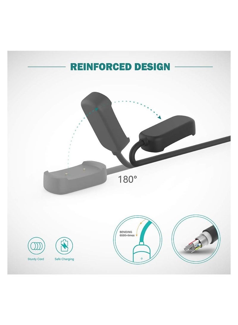 شاحن متوافق مع Amazfit GTR2 / GTS2 / Pop / zepp e ، حامل كبل شحن USB ، حامل كابل شاحن مغناطيسي محمول متين للساعة الذكية ، ملحقات الساعة الذكية (عبوتان ، 3.3 قدم / 100 سم) - Image 4