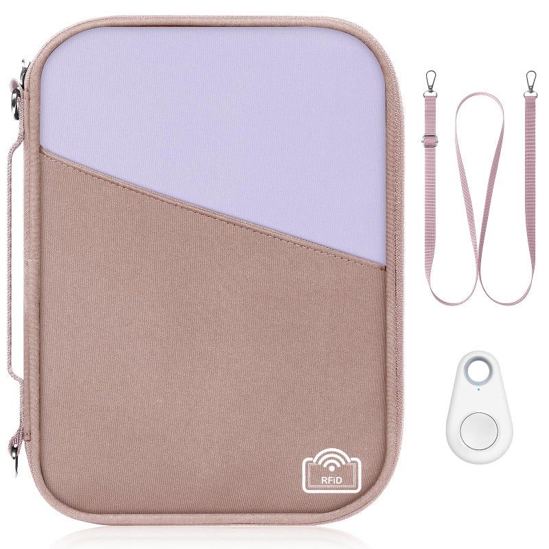 EcoVision Family Passport Holder for Travel with RFID Blocking, Traveling Essentials Organizer Pouch Bag, Light Passport Wallet for Travel Must Haves Accessories for Women Men - Image 1