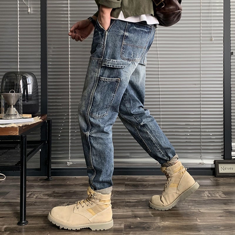 Unisex Casual Daily Denim Jeans - Image 2