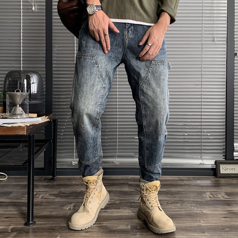 Unisex Casual Daily Denim Jeans - Image 1