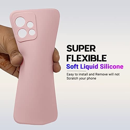 LIRAMARK Silicone Soft Back Cover Case for Vivo T1 5G / Vivo Y75 5G / iQOO Z6 5G / Vivo Y55 5G (Silicone Pink) - Image 4