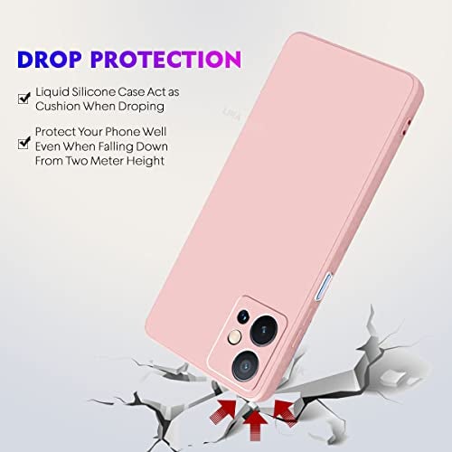 LIRAMARK Silicone Soft Back Cover Case for Vivo T1 5G / Vivo Y75 5G / iQOO Z6 5G / Vivo Y55 5G (Silicone Pink) - Image 5