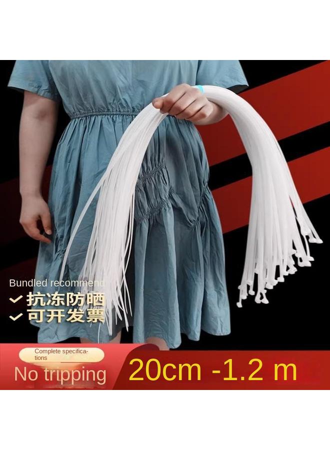 Bluejw Long Tie Large Nylon Plastic Super Long Dog 1 M Lefterable Loose Buckle Corn Straw Tie  - Image 4