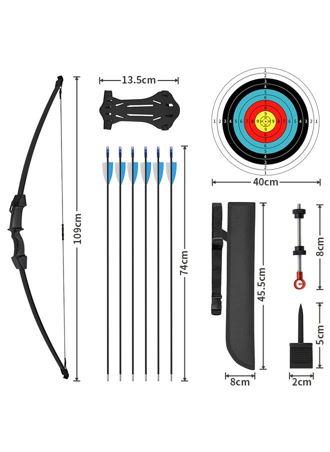 Snooe Bow and Arrow Set for Kids and Teens, Beginner Practice Bow, Youth Bow and Arrow with 6 Arrows and Accessories for Outdoor Sports Game  - Image 3