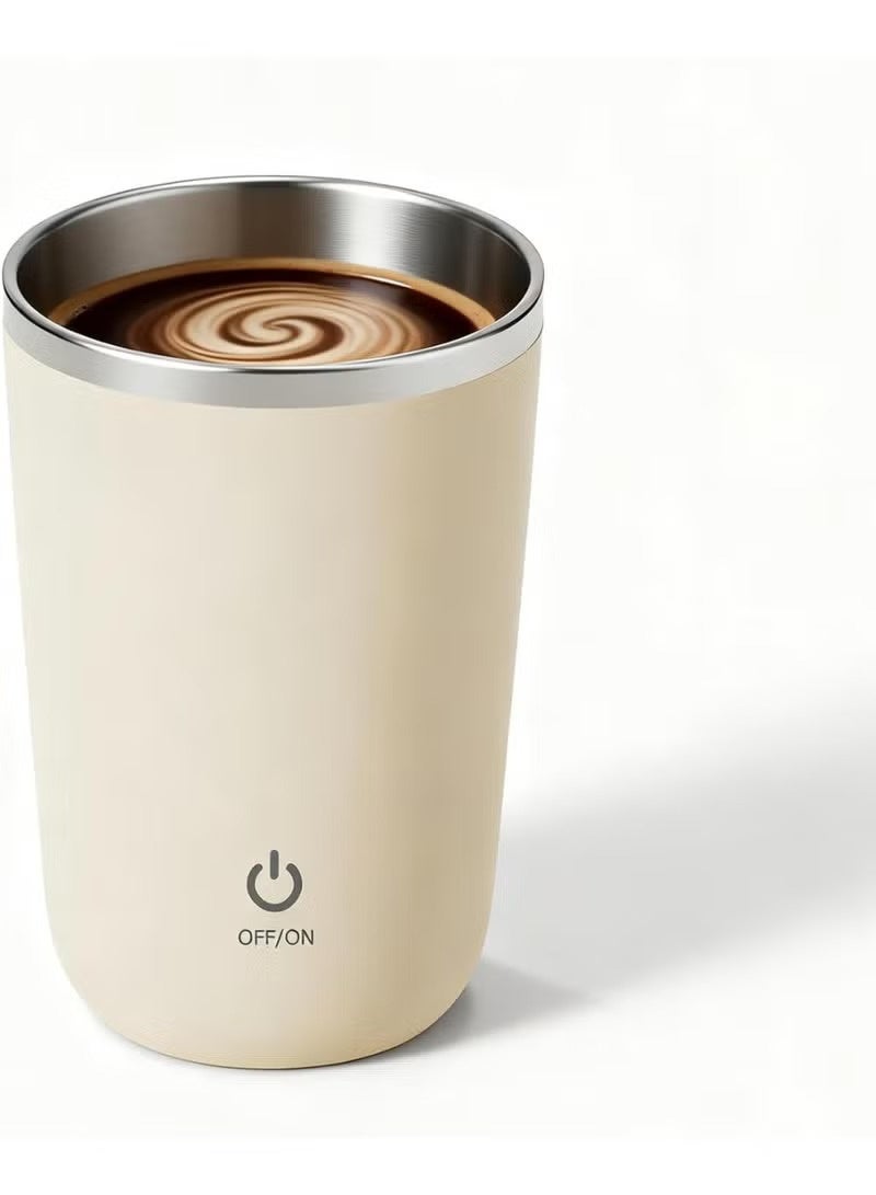 PopZa Electric Magnetic Rechargeable Self Stirring Mug for Coffee - Image 2