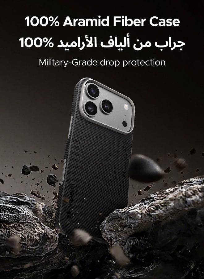 Ugreen Aramid Fiber for iPhone 17 Pro Case, Compatible with MagSafe, Military Grade Protective Case, Slim And Light iPhone 17 Pro Cover, Case-Less Touch Feeling, 600D Aramid Fiber Woven Case - - Image 2