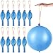 HSLCGF 12 Pcs Blue Punch Balloons with Rubber Band Handle for Easy Grip Ideal for Kids Birthday Party Favors Classroom Outdoor PlayBlue - Image 2