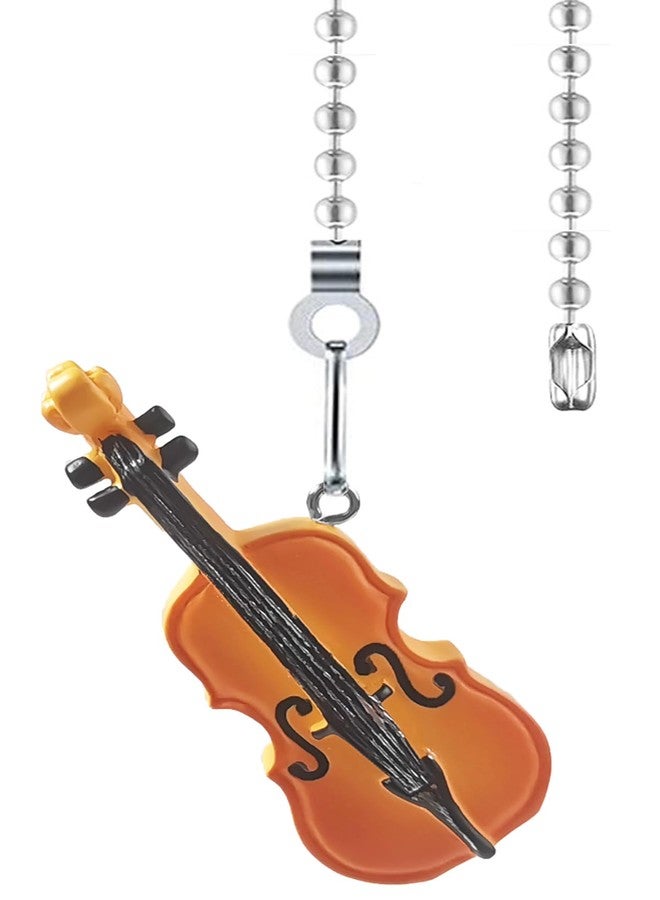 Hyamass 12 inch Ceiling Fan Pull Chain Extension Cello Charm Pendant Ceiling Fan Danglers Fan Pulls Chain Extender with Ball Chain Connector - Image 1