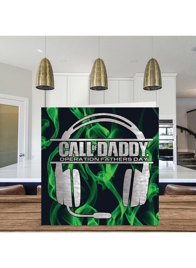 Stuff4 Super Birthday Cards for Dad - Super Daddio - Dad Birthday Card from Daughter Son Child, Toddler Baby 1st Father's Day, 5.7 x 5.7 Inch Video Game Gamer Papa Fun Funny Greeting Cards - Image 3