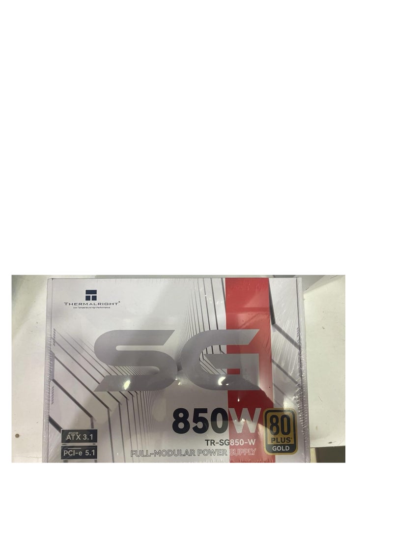 Thermalright Toughpower GT 850W 80 PLUS Gold, ATX 3.1 Fully Modular Power Supply, PCIe Gen 5.1 12V‑2x6 (12+4) Connector 600W, Quiet 120mm Hydraulic Fan, Active PFC, Single +12V Rail, White Modular Cables, Full Protection, White | PS-TPT-0850FNFAGK-W white - Image 1