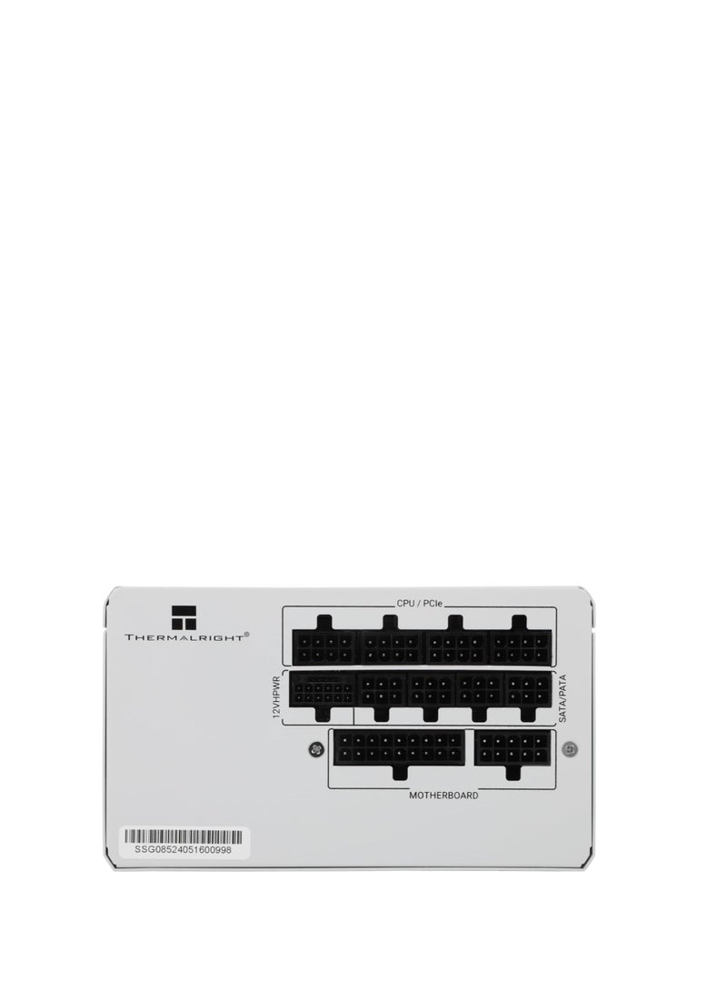 Thermalright Toughpower GT 850W 80 PLUS Gold, ATX 3.1 Fully Modular Power Supply, PCIe Gen 5.1 12V‑2x6 (12+4) Connector 600W, Quiet 120mm Hydraulic Fan, Active PFC, Single +12V Rail, White Modular Cables, Full Protection, White | PS-TPT-0850FNFAGK-W white - Image 3