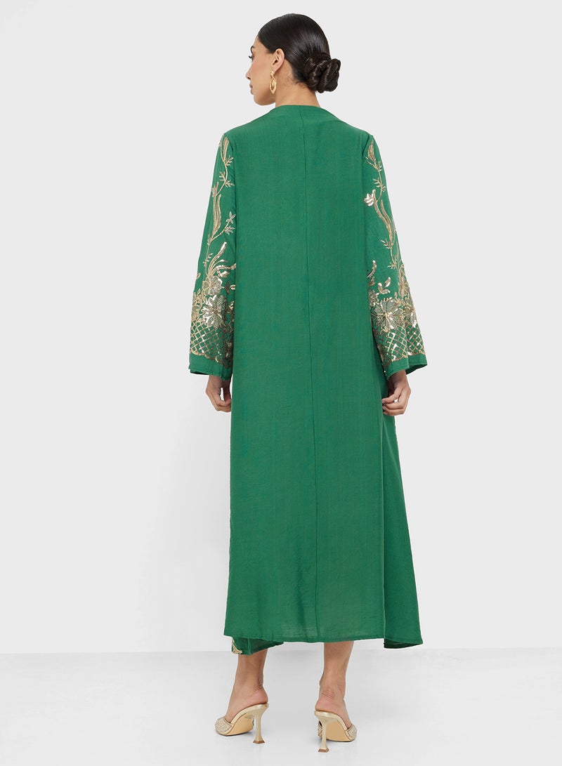 Khizana Embroidered Jalabiya - Image 2