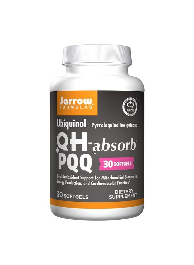 jarrow formulas QH-Absorb + PQQ - 30 Softgels - Dietary Supplement Supports Mitochondrial Biogenesis, Energy Production & Cardiovascular Health - Up to 30 Servings - Image 1