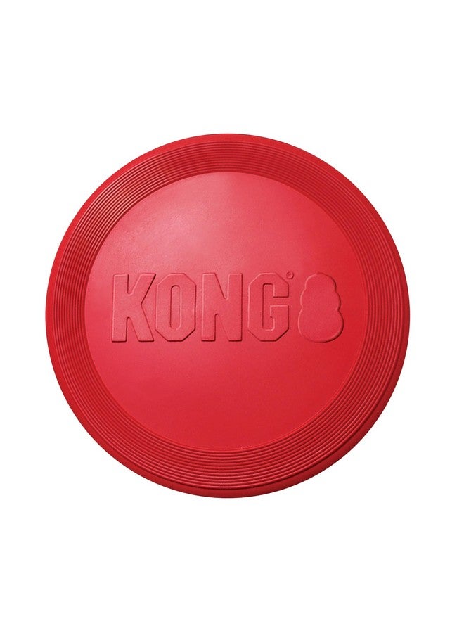 كونج لعبة كونغ فلاير - لعبة متينة للكلاب للعب في الهواء الطلق - قرص طائر من المطاط الطبيعي، لعبة للكلاب للعب والإحضار - قرص أكثر أمانًا لنشاط صحي - للكلاب الصغيرة - Image 1