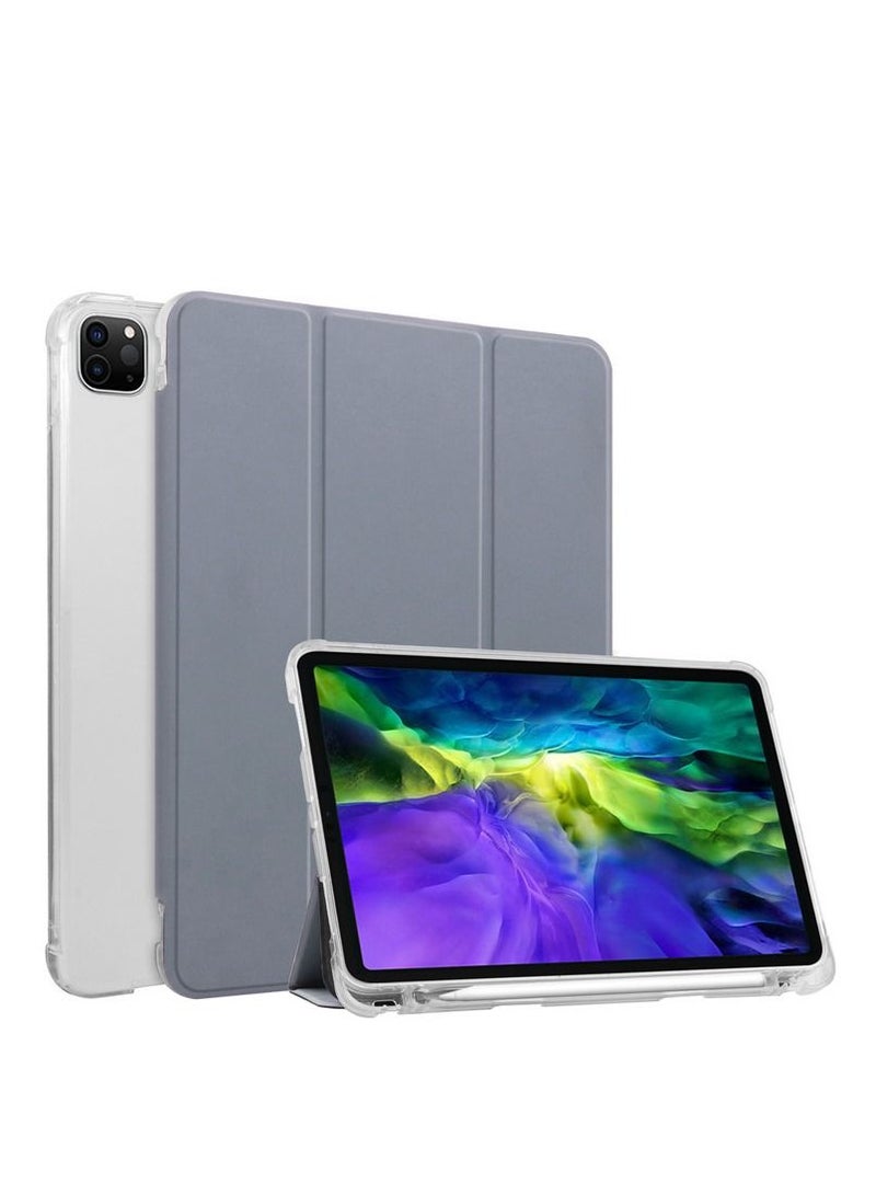 Loquat Grey iPad case with pen slot