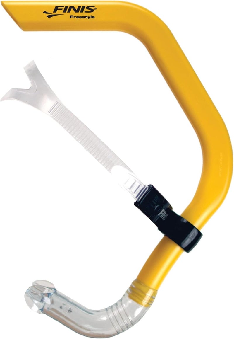 FINIS Freestyle Center-Mount Swimming Snorkel , Yellow, Adult - Image 1