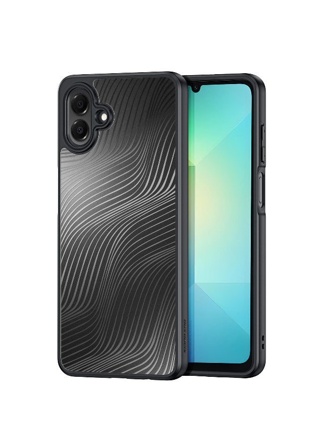 دوكس دوتشيز ايمو جراب لموبايل سامسونج جلاكسي ايه 07 4G جراب نحيف وشفاف مطفي مصنع من البولي يوريثين الحراري بولي كربونات البولي بروبلين سيليكون - اسود - Image 1