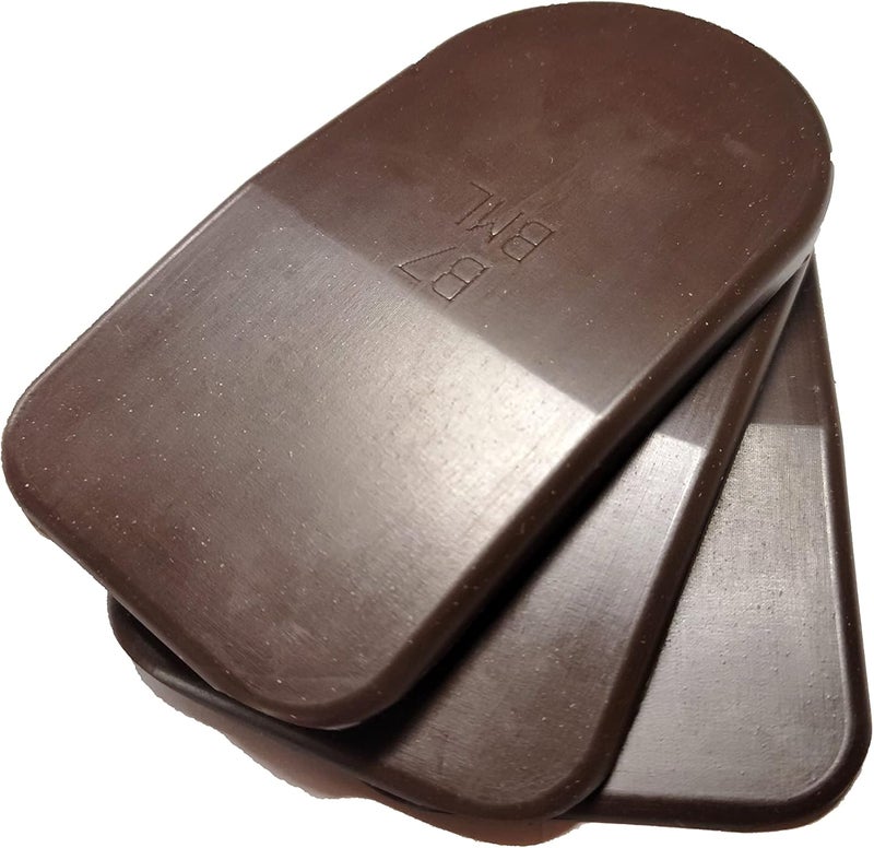 BML 7mm Heel Lifts, 3pk (Boys, Brown [Soft])