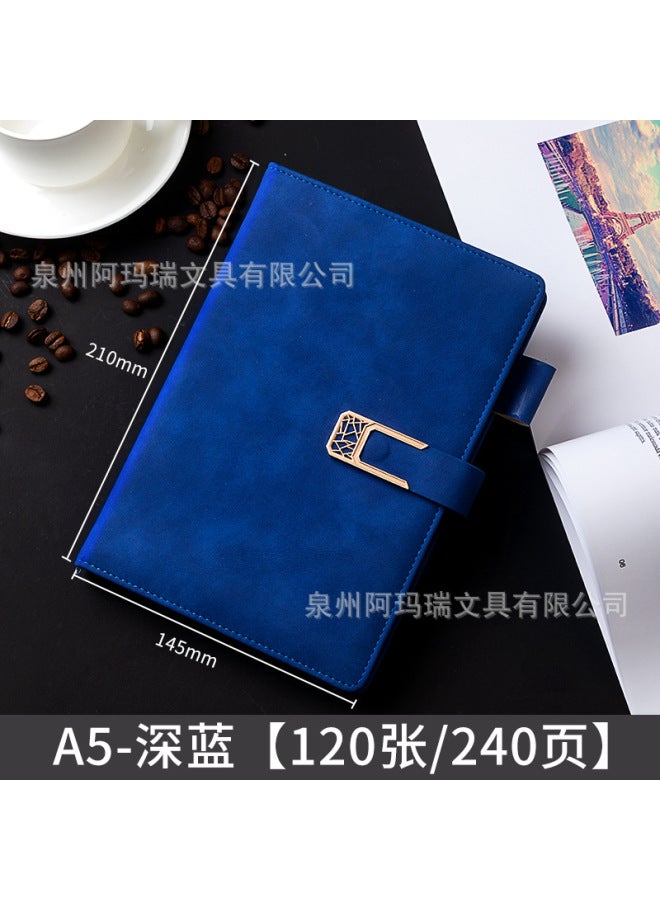 Amari A5 Notebook Business Office Work Meeting Recording Book Simple Buckle Thickened Notepad Printable Logo - Image 1