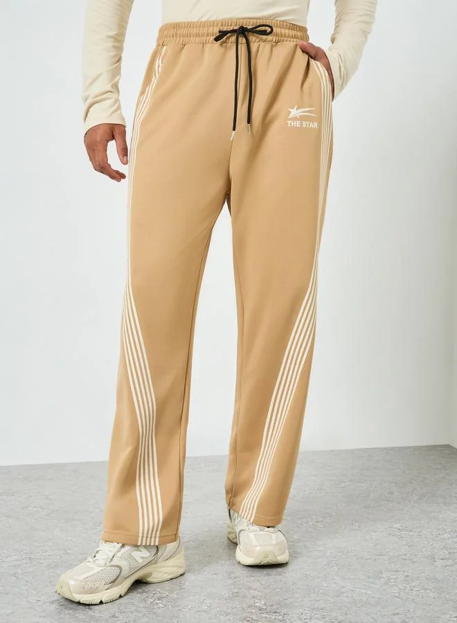 تايك تو بنطال رياضي بني مخطط للرجال