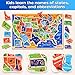 SYNARRY Large USA World Solar System Wooden Puzzles for Kids Ages 46 Wood Jigsaw Puzzles Educational Games Toys Gifts for Toddlers Learning United States World Space Maps for Boys Girls Ages 38 - Image 4