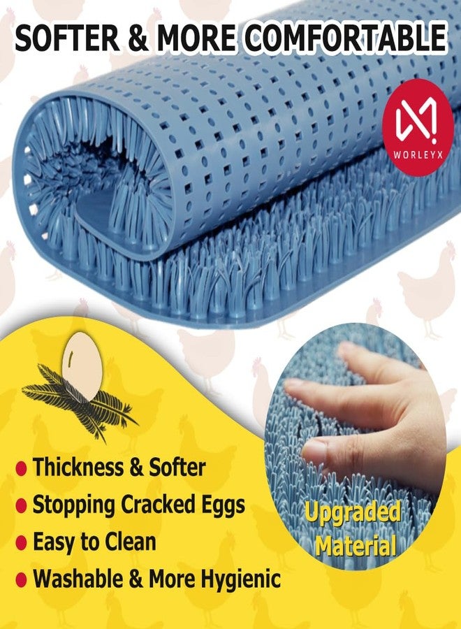 WORLEYX 4PCS Washable Chicken Nesting Pads for Laying Eggs, Silicone Nesting Pads for Chicken Coop, Chicken Nesting Box Pads, Chicken Coop Accessories - Image 4