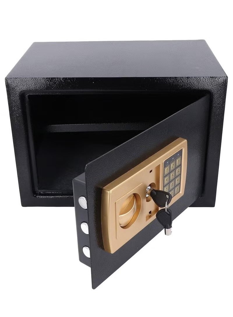 PINZY Mini Electronic Deluxe Digital Security Safe Box With Electronic Keypad Lock and Physical Key For Home Office Hotel Jewelry Passport Watches Cash Storage  - Image 3