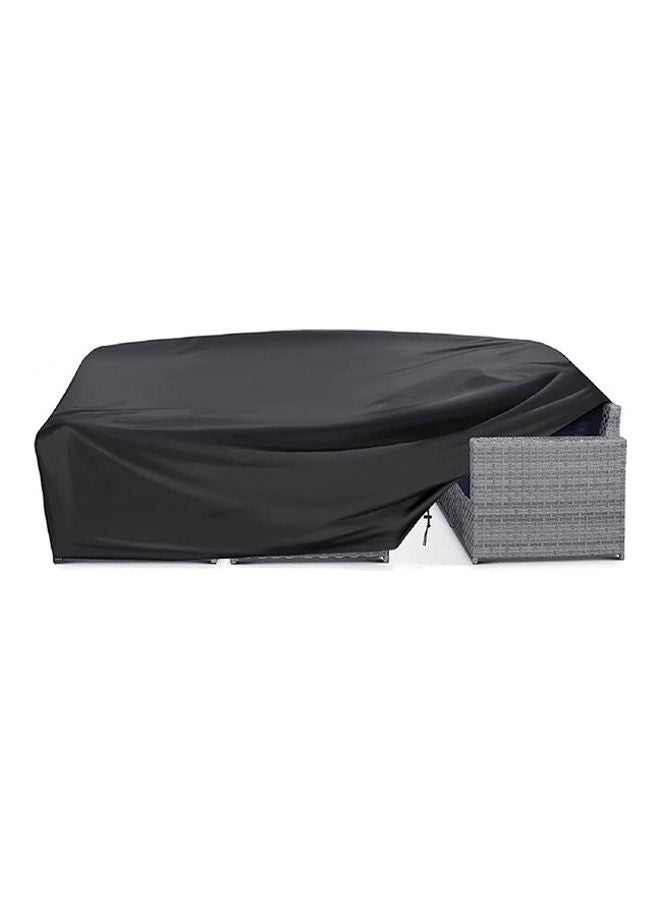 Cuboid Patio Furniture Set Cover Black 250x200x80cm - Image 1