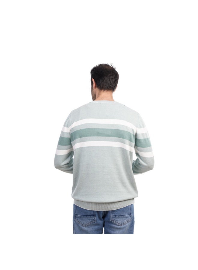 كوب كنزة رجالية كاجوال بأكمام طويلة - Image 3