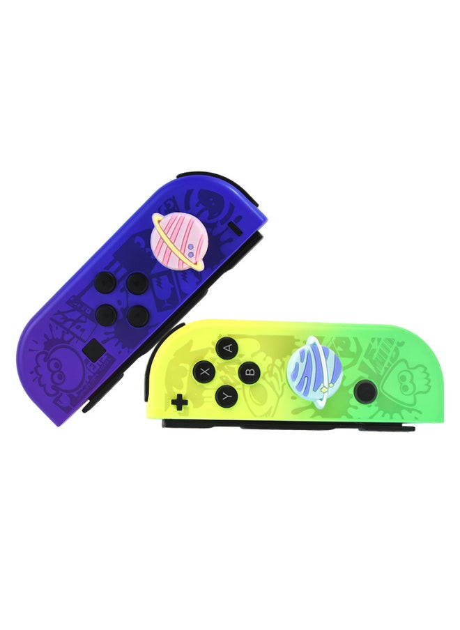 Generic - Suitable For Nintendo SWITCH Rocker Protective Cap Colorful Planet Surround Theme Silicone Rocker Cap Non-slip-Product Color:Four Combinations - Image 1