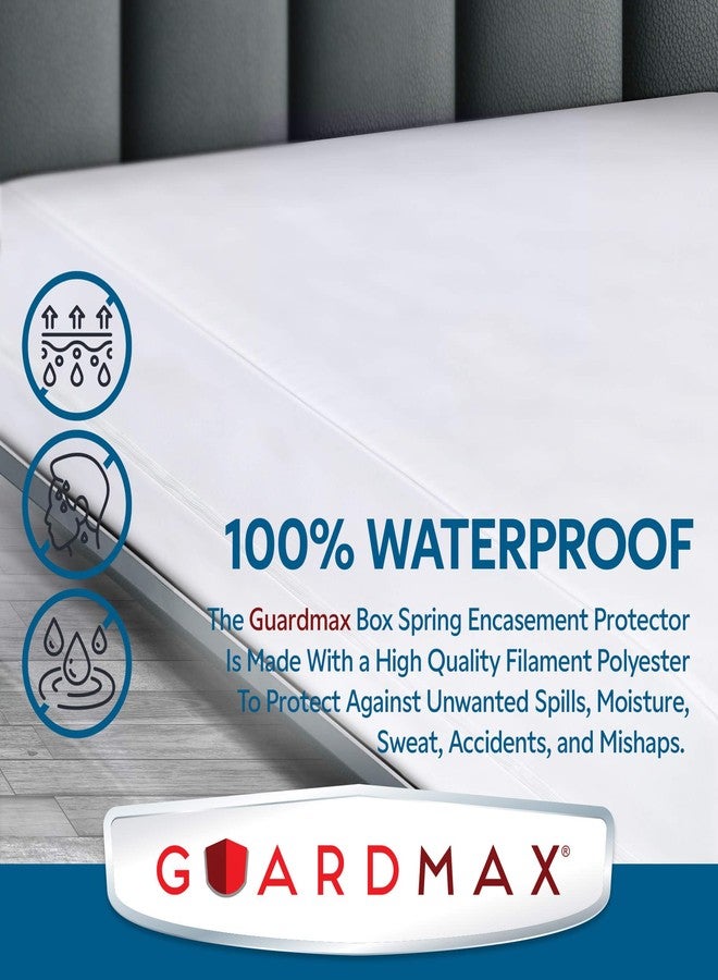 Guardmax Premium Box Spring Cover - Queen Size Waterproof and Bed Bug Proof Zippered Box Spring Encasement - 6 Side Absorbent Boxspring Protects Against Bed Bugs, Dust Mites, Dirt, Spills, and Stains. - Image 5
