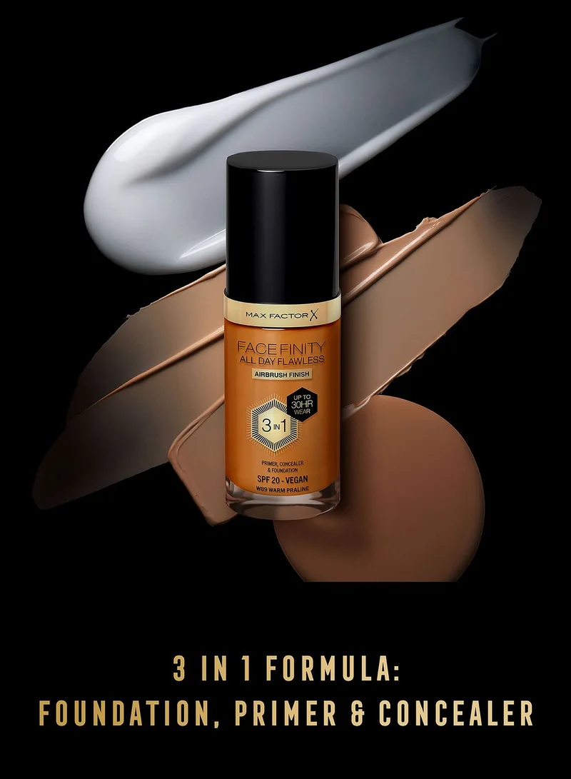 Max Factor Max Factor Facefinity All Day Flawless Foundation - W89 Warm Praline, 30ml