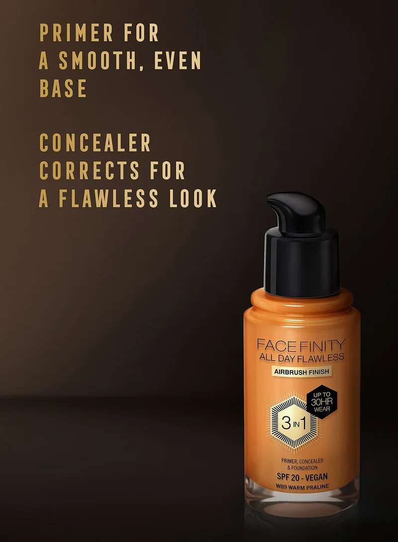 Max Factor Max Factor Facefinity All Day Flawless Foundation - W89 Warm Praline, 30ml