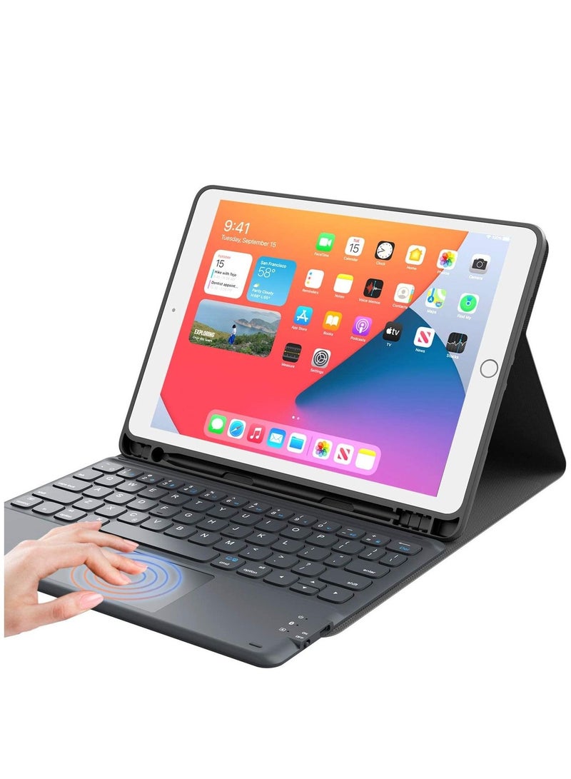 iPad Keyboard 9th Generation, Keyboard for iPad 8th Generation/7th Gen iPad, Black, 10.2"/10.5 Brand: Earto - Image 1
