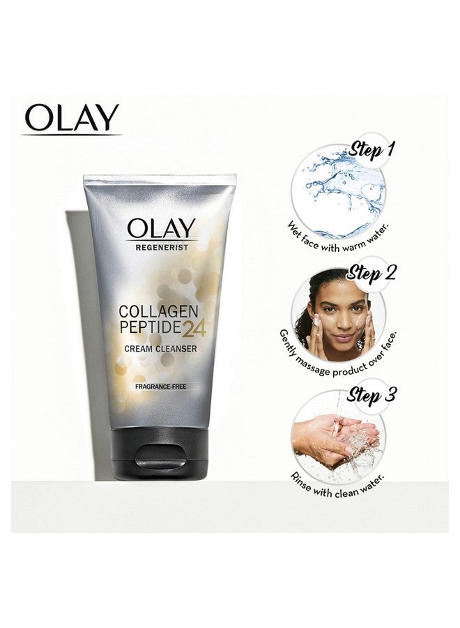 Olay Regenerist Collagen Peptide 24 Facial Cleanser Face Wash Fragrancefree 150 Milliliters - Image 3