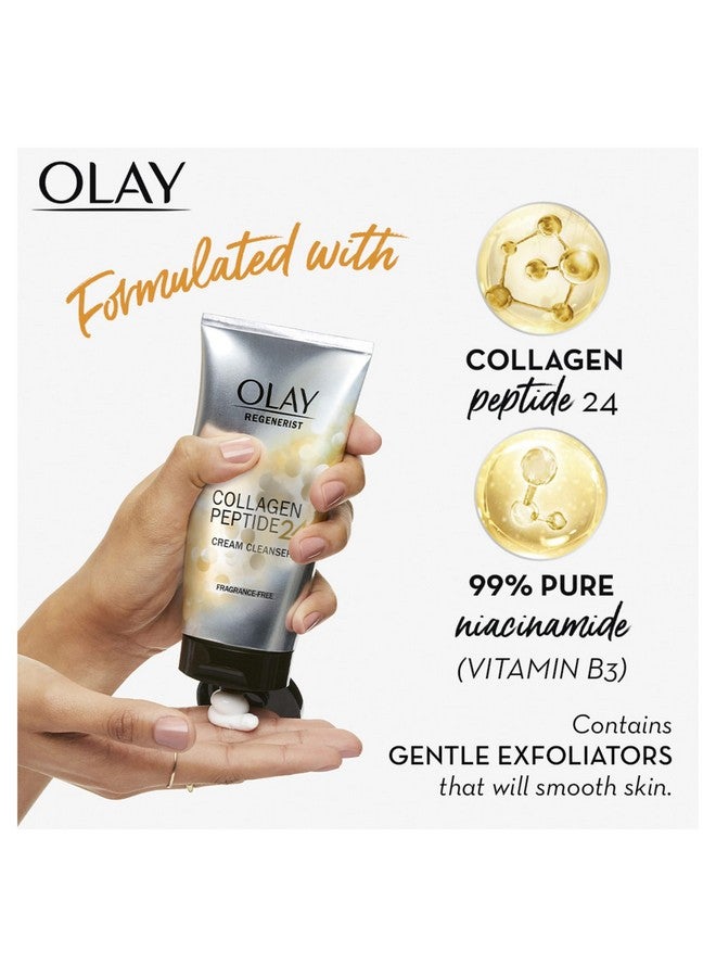 Olay Regenerist Collagen Peptide 24 Facial Cleanser Face Wash Fragrancefree 150 Milliliters - Image 4