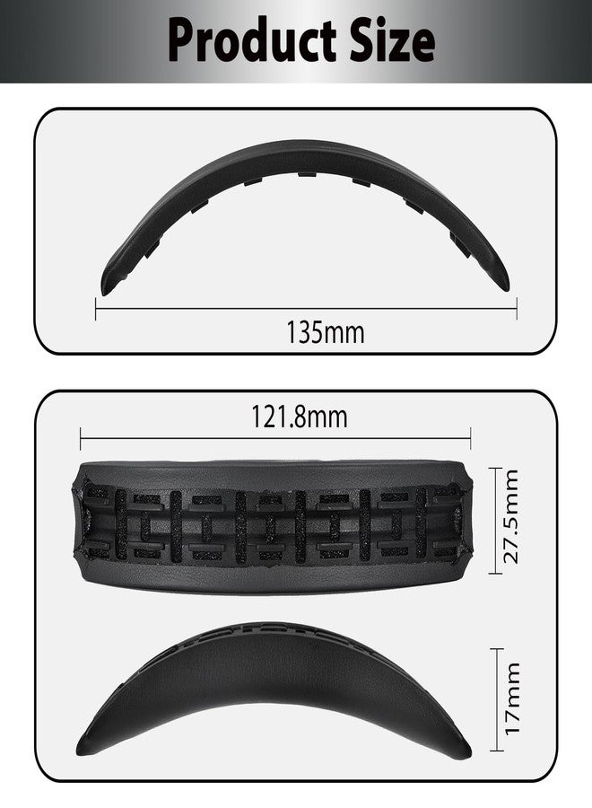 Adhiper Headband Replacement for Bose QuietComfort QC35, QC35 ii, QC45, QC SE Headphones, Headband Cushion Pad Cover Features a Snap-on Design for Easy Installation Without Soldering - Black - Image 4