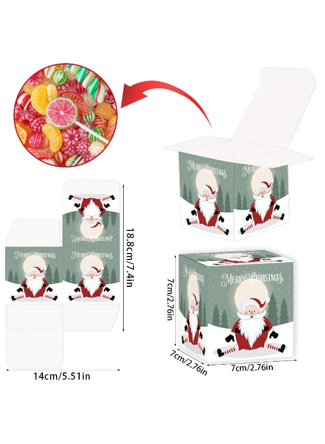 صناديق عيد الميلاد، 6 صناديق عيد الميلاد، صناديق ورقية للحلويات، للحفلات، المدرسة، الفصل - Image 3