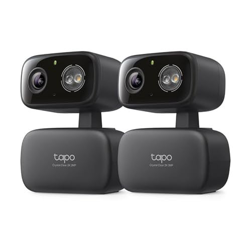 Tapo 2K IndoorOutdoor PanTilt Wired Security Camera Baby Monitoring Person Baby Cry Detection 360 Motion Tracking Night Vision NoSubscription Local Storage or Optional Cloud C217 2Pack - Image 1