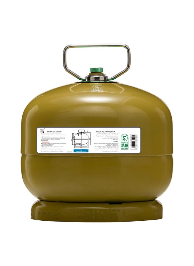 AL SANIDI Gas cylinder for trips , Trips stove, Green, capacity 2 Kg  - Image 1